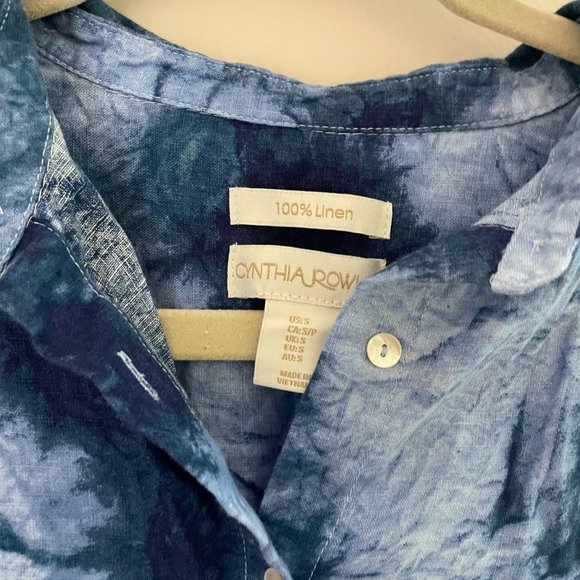 Cynthia Rowley Linen Tie Dye Dress - Picture 4 of 5